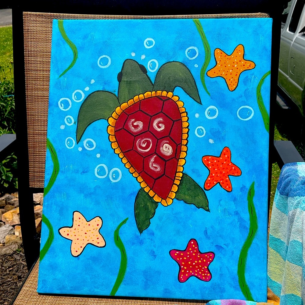 20”x16” Sea Turtle Painting